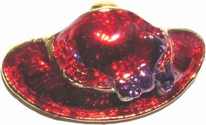 Hat Pendant w/ purple bow