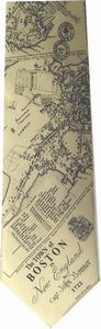 Boston Map Tie