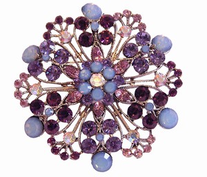 Blue & Purple Brooch