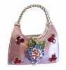 Large Purple Flower Handbag
