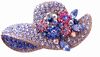 Blue Crystal Hat Pin
