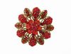 Red Crystal Brooch