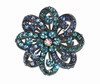 Teal Crystal Bow