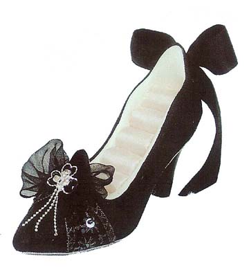 Black Shoe Ring Holder